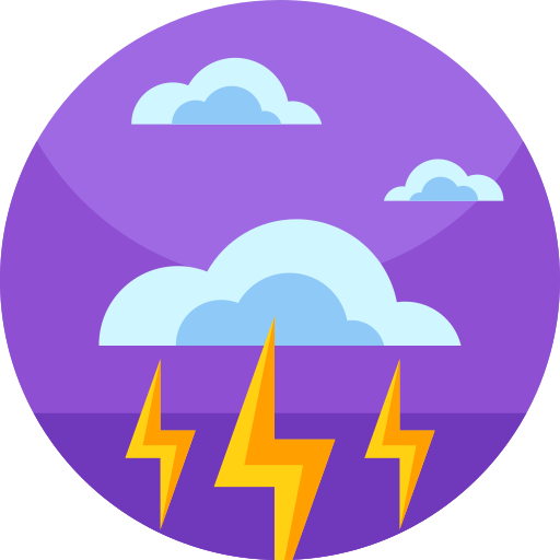 tormenta Geometric Flat Circular Flat icono