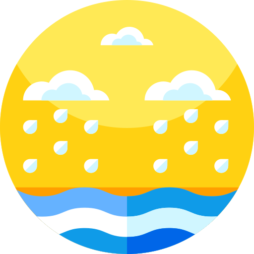 lluvia Geometric Flat Circular Flat icono