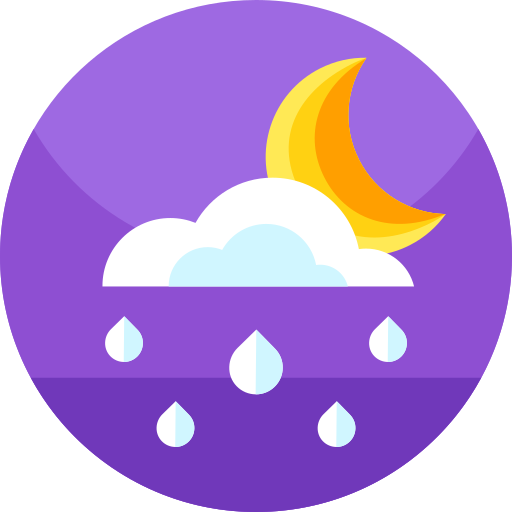 雨の Geometric Flat Circular Flat icon
