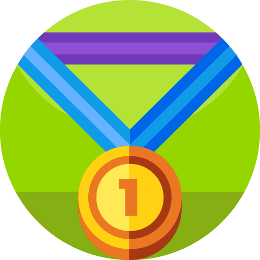 medaille Geometric Flat Circular Flat icoon