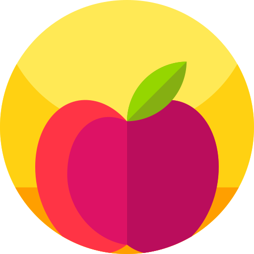 fruta Geometric Flat Circular Flat icono