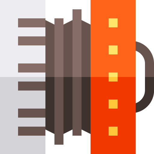 akkordeon Basic Straight Flat icon