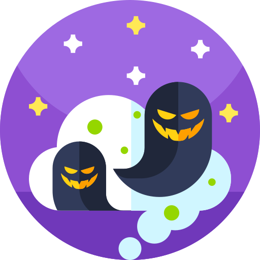 Nightmare Geometric Flat Circular Flat icon