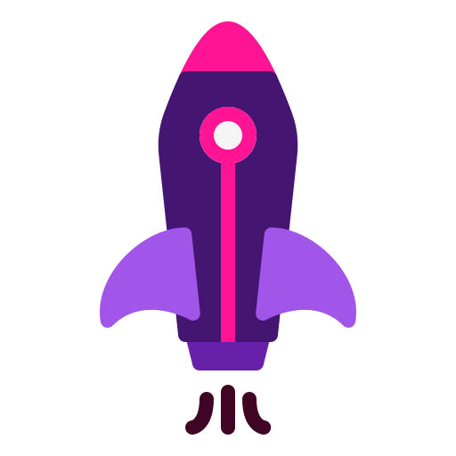 raket Berkahicon Flat icoon