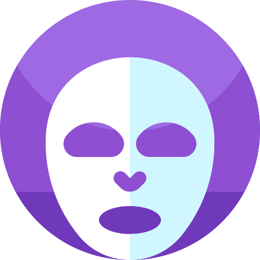Facial mask Geometric Flat Circular Flat icon