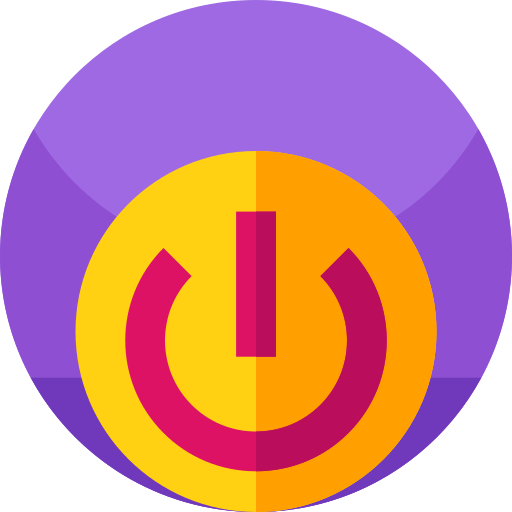 Turn off Geometric Flat Circular Flat icon