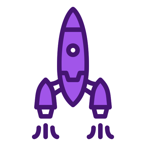 로켓 Berkahicon Lineal Color icon
