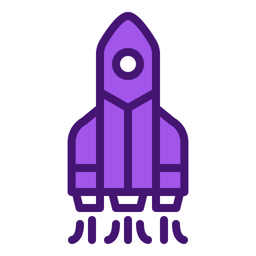 raket Berkahicon Lineal Color icoon