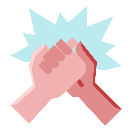 Arm wrestling Generic color fill icon