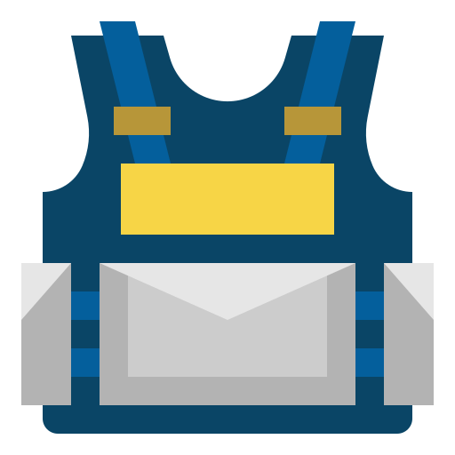 Bulletproof vest Generic color fill icon