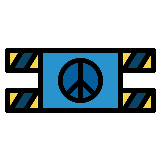 평화주의 Generic color lineal-color icon