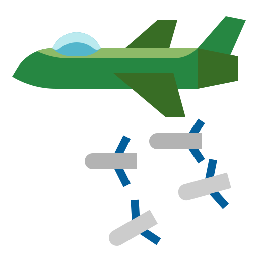 samolot myśliwski Generic color fill ikona