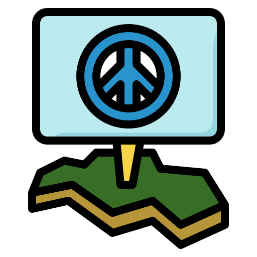 平和主義 Generic color lineal-color icon