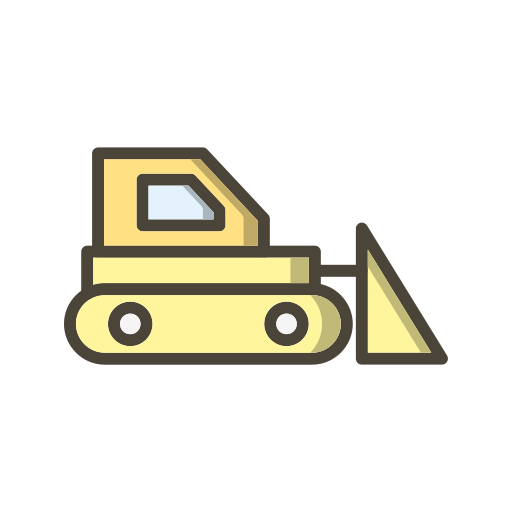 bulldozer Generic color lineal-color icona