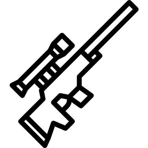 karabin snajperski Berkahicon Lineal ikona