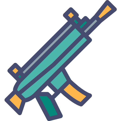 fusil de asalto Berkahicon Lineal Color icono
