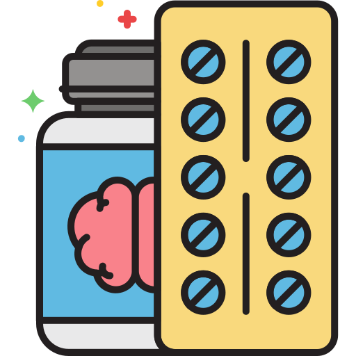 leki przeciwdepresyjne Flaticons Lineal Color ikona