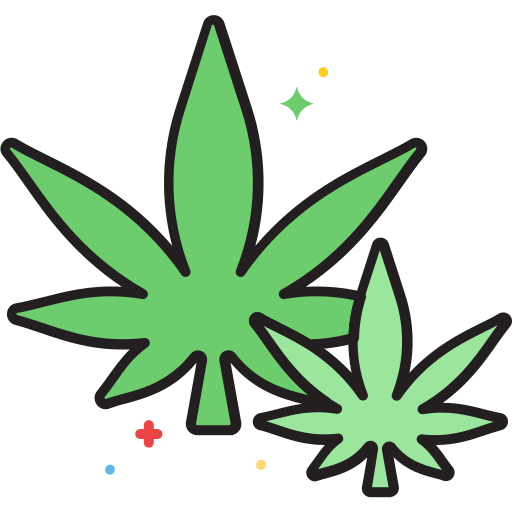 marihuana Flaticons Lineal Color icoon