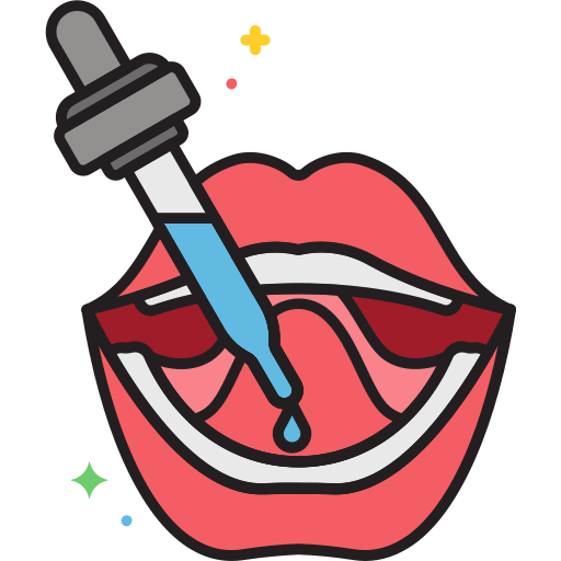 Sublingual Flaticons Lineal Color icon