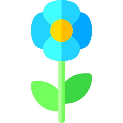 bloempot Basic Rounded Flat icoon