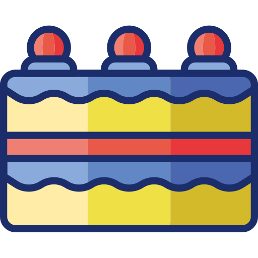 Cake Flaticons Lineal Color icon