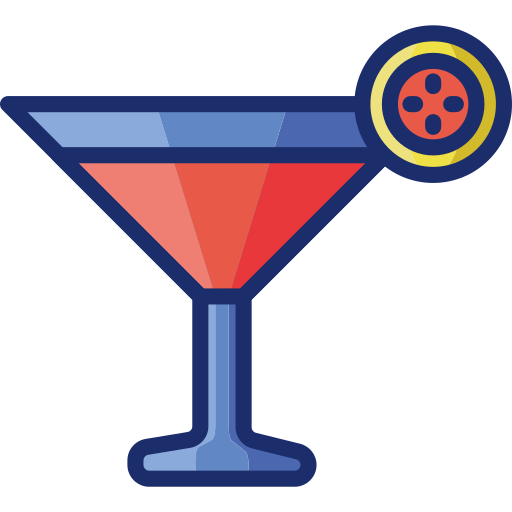 cocktail Flaticons Lineal Color icoon