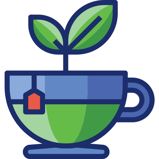 Green tea Flaticons Lineal Color icon