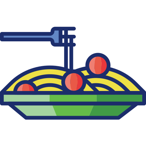 spaguetti Flaticons Lineal Color icono