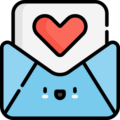 Love letter Kawaii Lineal color icon