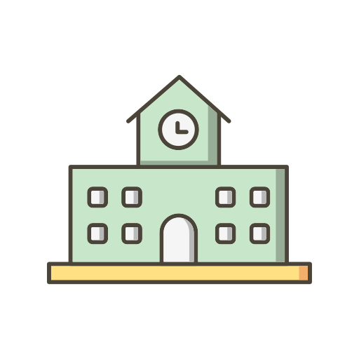 학교 Generic color lineal-color icon