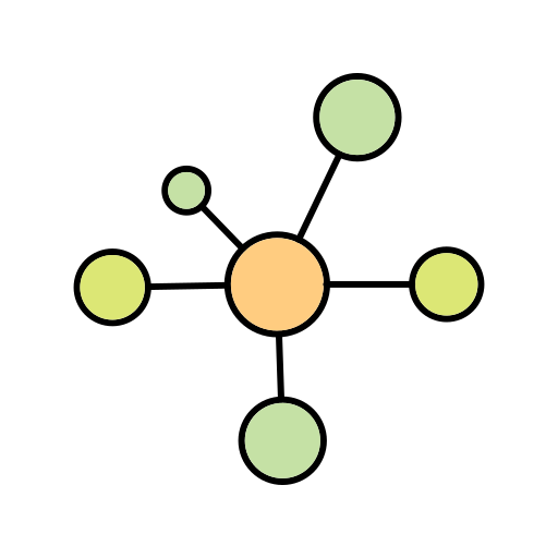 Molecule Generic color lineal-color icon