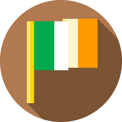 Ireland Flat Circular Flat icon