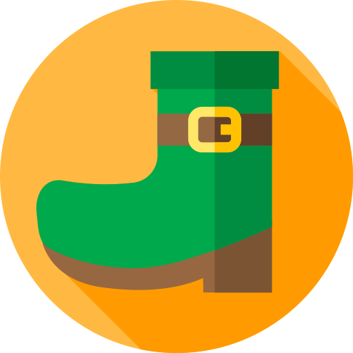 Boot Flat Circular Flat icon