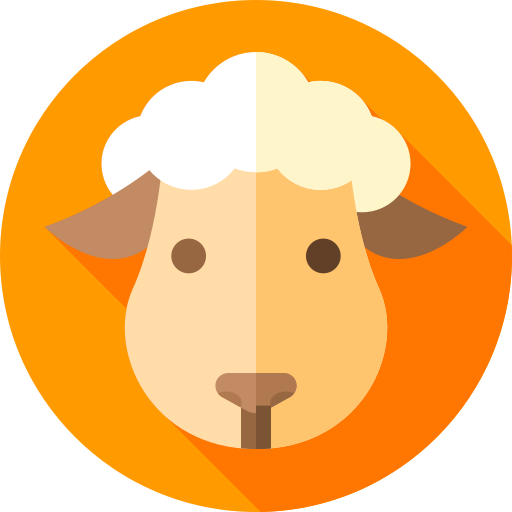 Sheep Flat Circular Flat icon