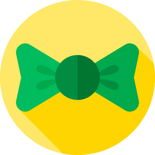 Bow tie Flat Circular Flat icon