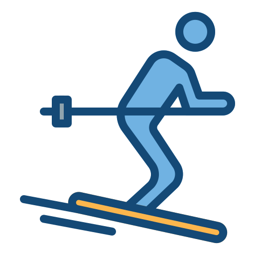 Ski Berkahicon Lineal Color icon