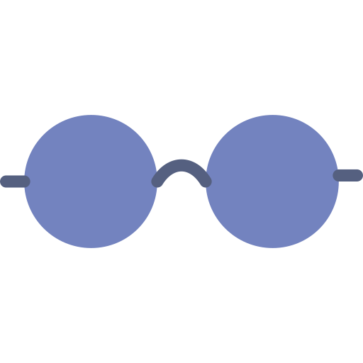 occhiali Basic Miscellany Flat icona