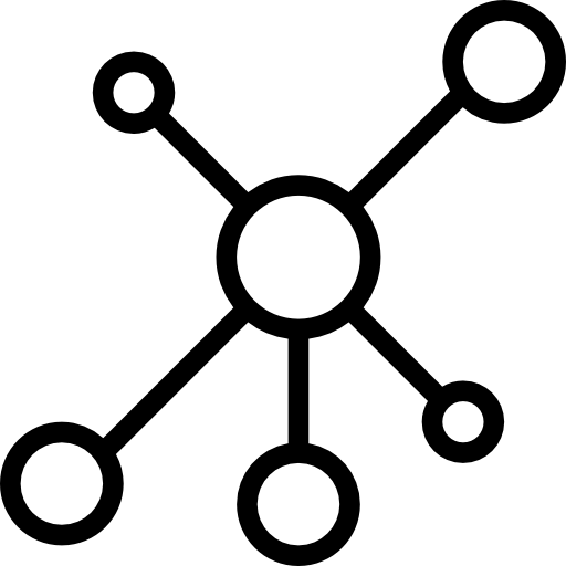 réseau Basic Miscellany Lineal Icône