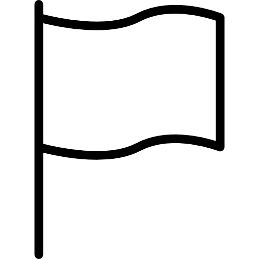 drapeau Basic Miscellany Lineal Icône