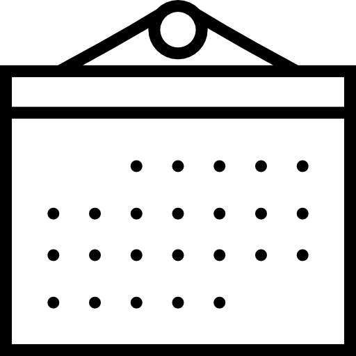 Calendar Basic Miscellany Lineal icon