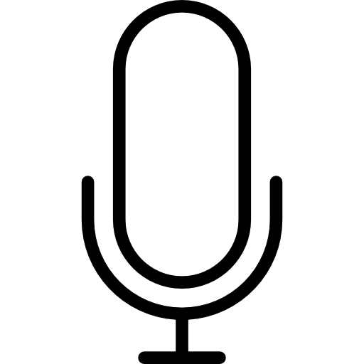 micrófono Basic Miscellany Lineal icono