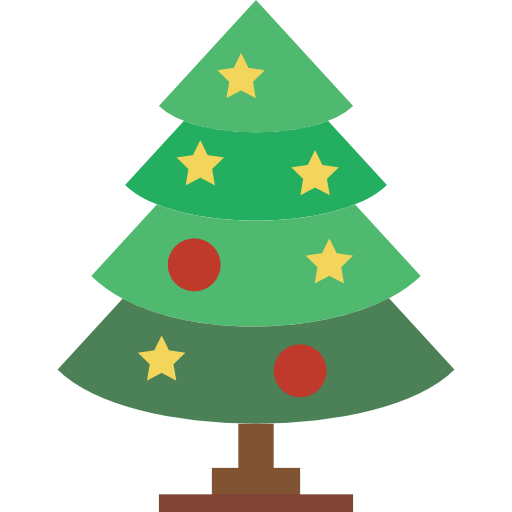 Рождественская елка Basic Miscellany Flat иконка