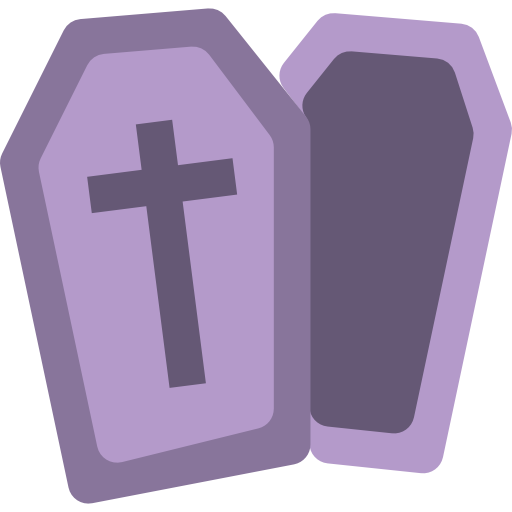 Coffin Basic Miscellany Flat icon