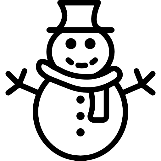 bonhomme de neige Basic Miscellany Lineal Icône