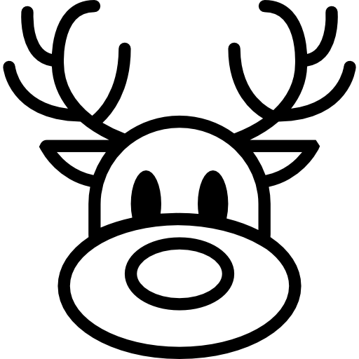 Reindeer Basic Miscellany Lineal icon