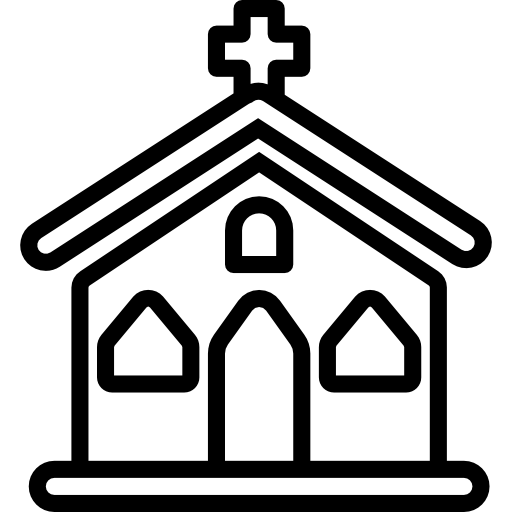 kościół Basic Miscellany Lineal ikona