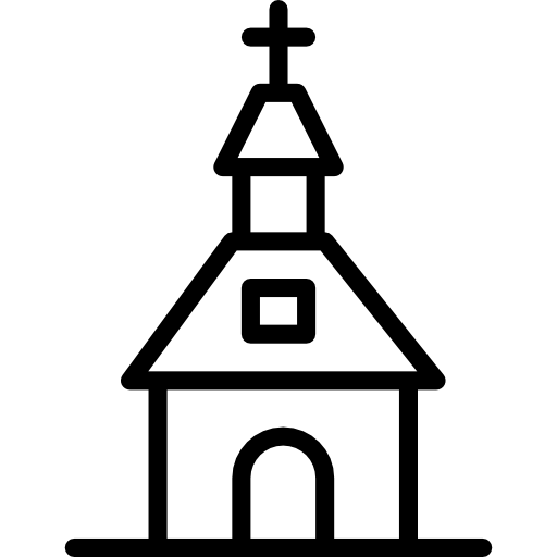 kościół Basic Miscellany Lineal ikona