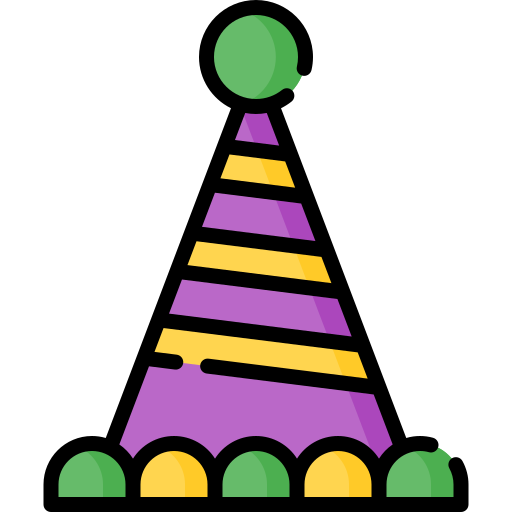 chapéu de festa Special Lineal color Ícone