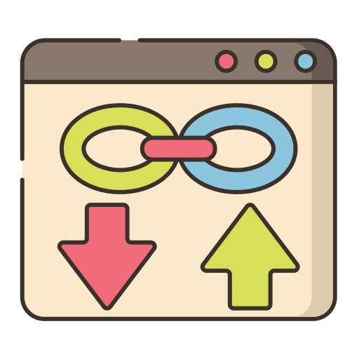 Backlink Flaticons Lineal Color icon