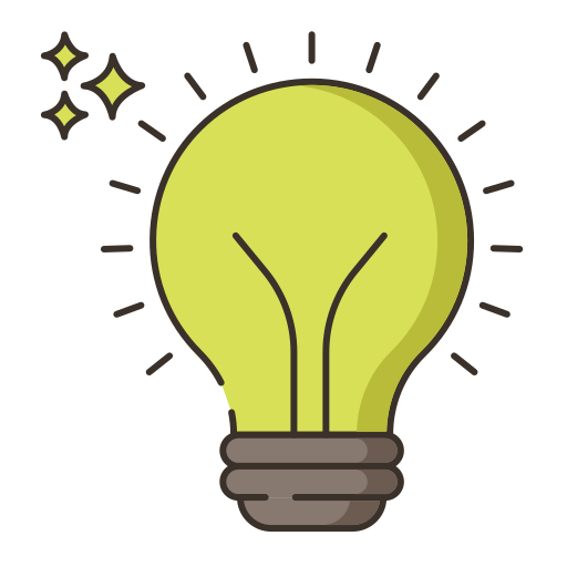 Lightbulb Flaticons Lineal Color icon